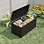 Garvee 73 Gallon Waterproof Large Resin Deck Box Indoor Outdoor, Lockable Storage Container for Patio Furniture Tools, Waterproof Deck Box Patio Storage Bin for Pool Garden, Black
