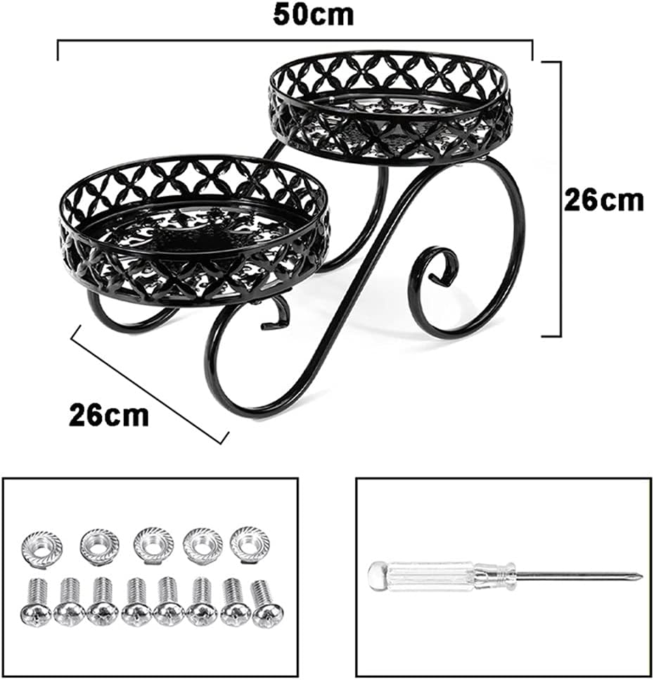 Flower Stand Balcony Iron Flower Rack Metal Holder Garden Patio Shelves for Plant Flower Pot Rack