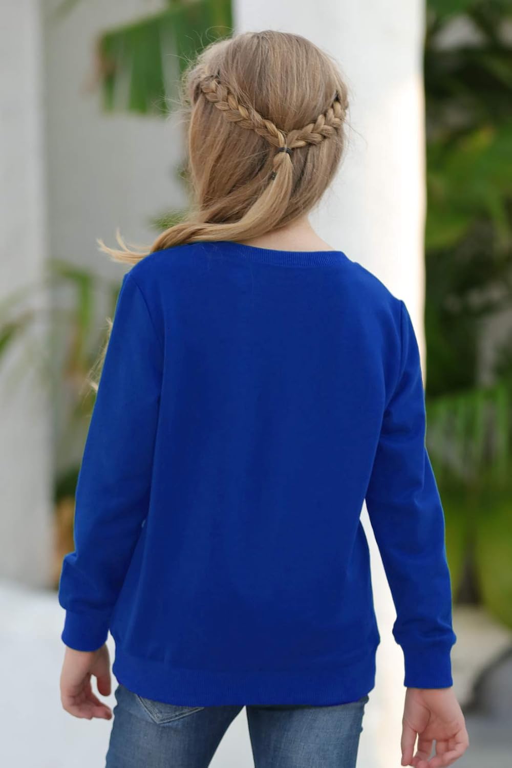 GORLYA Girl's Pullover Tops Cute Cartoon Graphic Print Sweatshirt Clothes for 4-14 Years Kids - Image 2