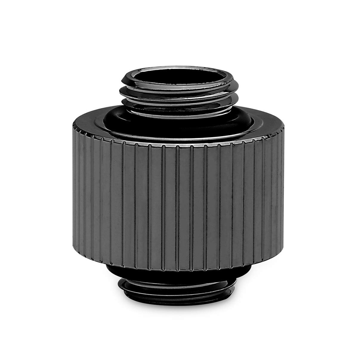 EK Water Blocks EK-Quantum Torque 14mm Static Male/Male Extender - Black Nickel