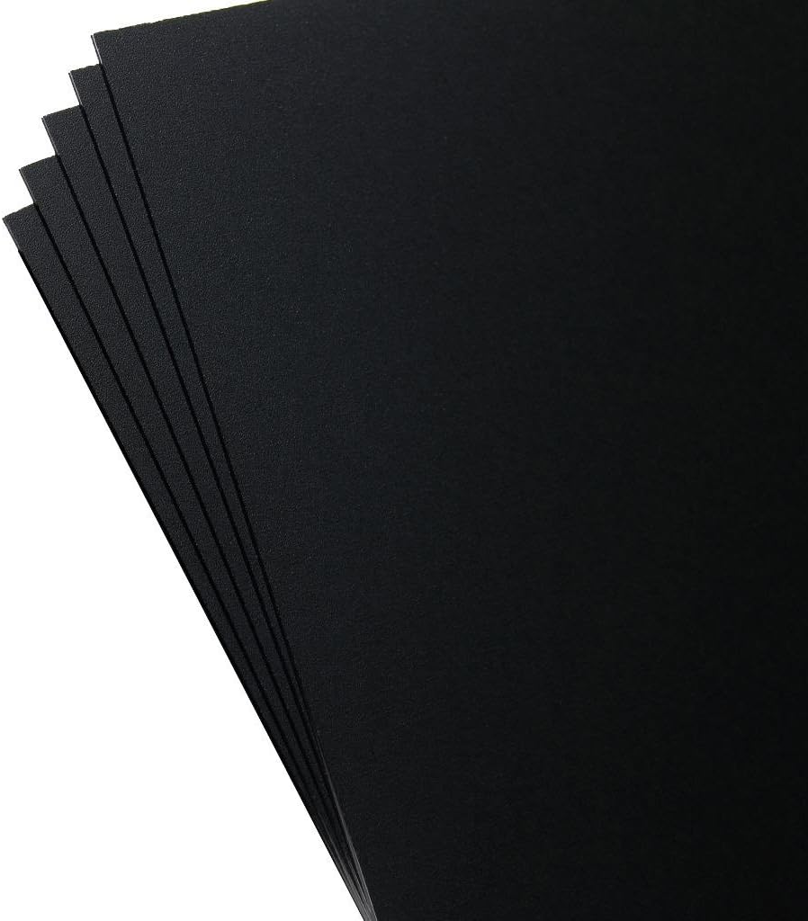 5 Pack Kydex Plastic Sheets Black 8 X 12 X .080