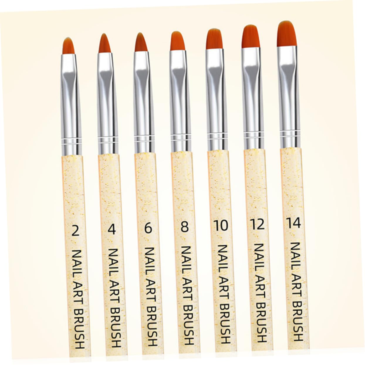 FOMIYES 3 Set Di Pennelli Per Nail Art Penna Per Pittura in Gel Per Unghie Set Per Manicure Penna Per Nail Art in Oro Versatile Per Nail Design 14 Pezzi * 3
