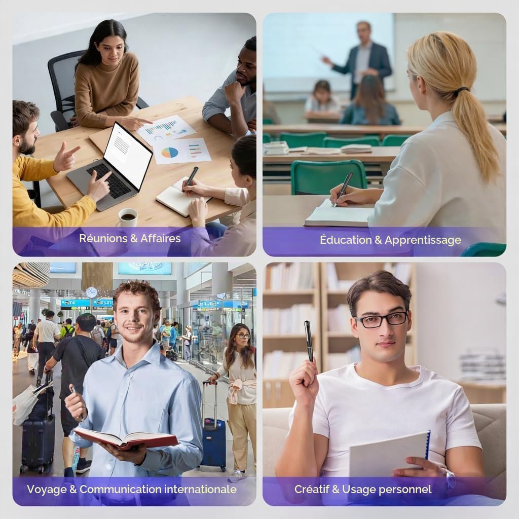 SKARA Dictaphone IA avec Transcription, Enregistreur Vocal 150 Langues avec Résumé IA & Cartes Mentales, Mini Enregistreur Audio pour Réunions, Cours et Interviews