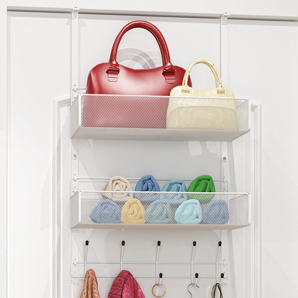 Exquisitos estantes de baño Baño Colgando Ducha Caddy Sobre La Puerta, Cuelgue Sobre Las Puertas De Los Gabinetes En La Cocina/Despensa, Organizador De Almacenamiento De La Puerta De La Ducha (Color :