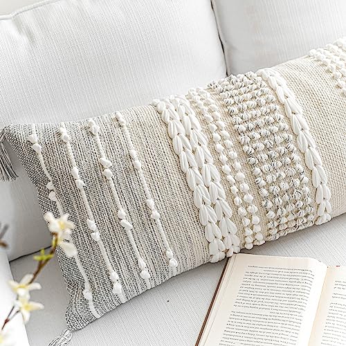 Blissblush LW Gray Decorative Lumbar Pillow Cover 14X36 thumb #6