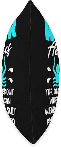 Miniatura 2 de Water Aerobics Aqua Water Instructor Fitness Cojín de entrenamiento aeróbico acuático con texto en inglés «You Can Wear», 16 x 16 pulgadas,