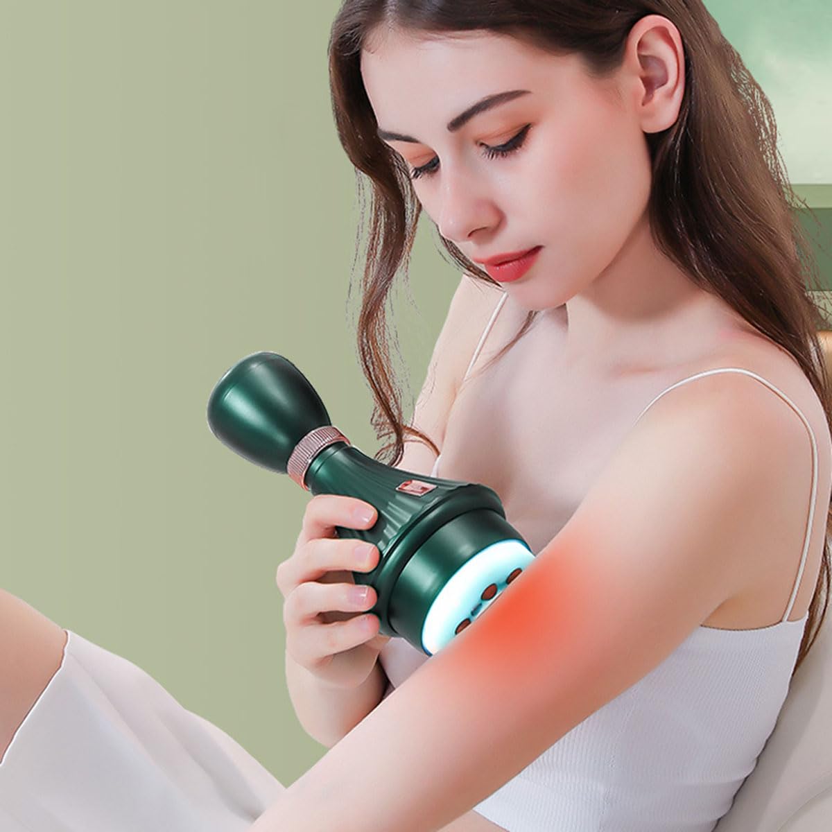 Instrumento de raspado Recargable, máquina de Masaje con ventosas Gua Sha eléctrica para aliviar el Dolor Muscular, desintoxicación Corporal e Instrumento de Belleza,Black