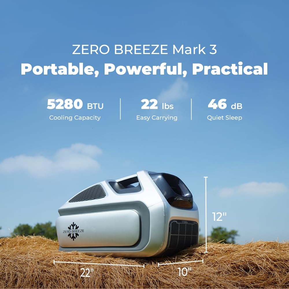 ZERO BREEZE MARK 3 ポータブルエアコン ZERO BREEZE Mark3｜アウトドアが快適！冷暖兼用ポータブル