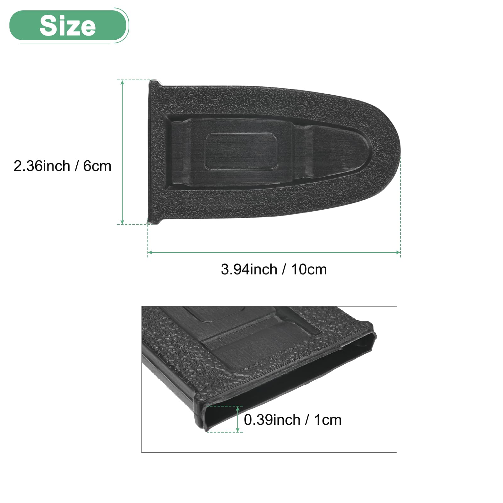 M METERXITY 3-Pack Chainsaw Chain Cover 4 Inch Plastic Chainsaw Scabbard Cover Chainsaw Bar Cover for 4" Garden Chainsaw Protective Cover - Image 2