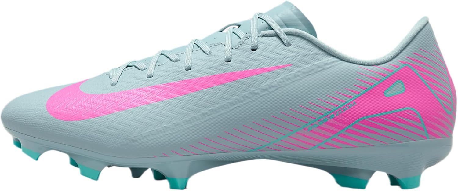 Nike Mercurial Vapor 16 Academy MG Low-Top Soccer Cleats (FQ8374-301, Ocean Cube/Pink Blast) Size 4.5