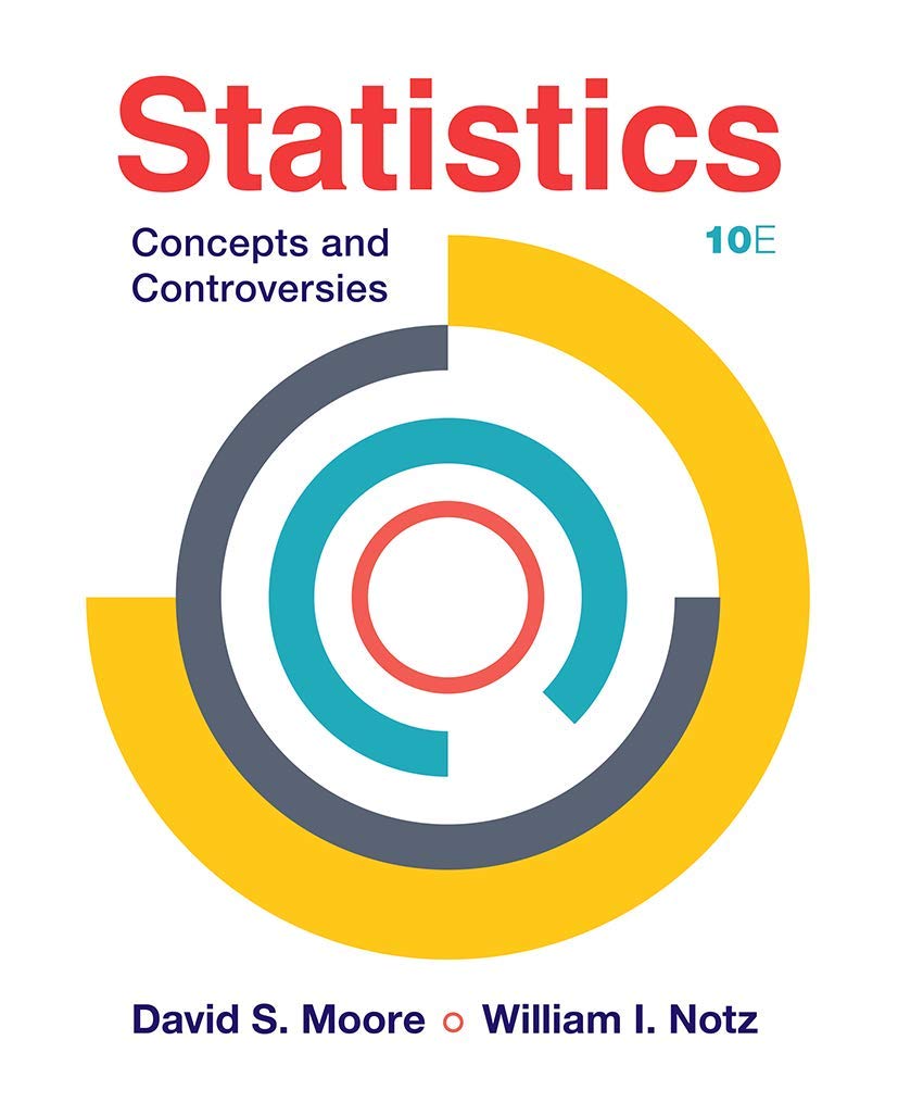 Statistics Concepts and Controversies by David S. Moore PAPERBACK 9781319324834