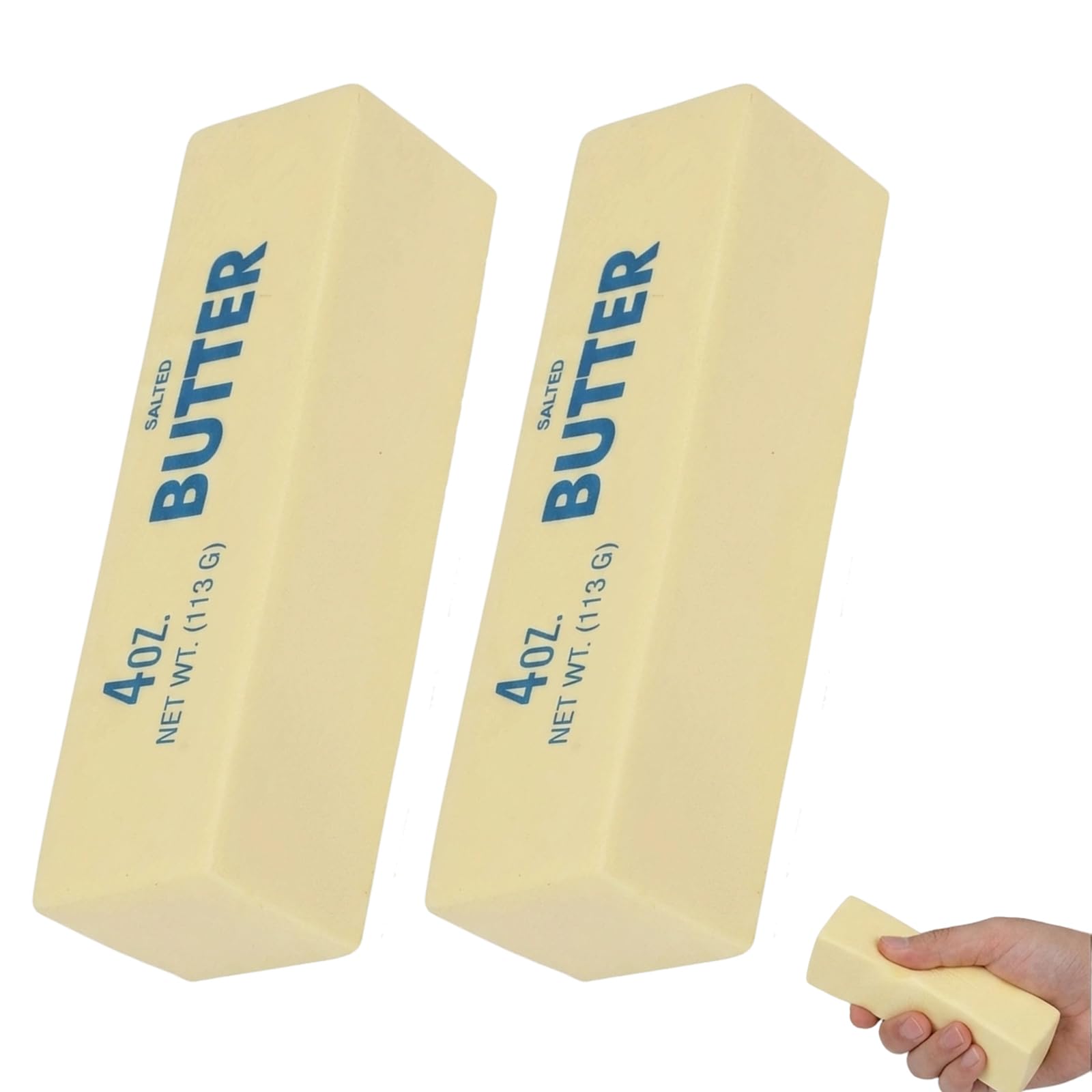 2 Piece Butter Squishy, 13x4x4 cm Cheese Squishy