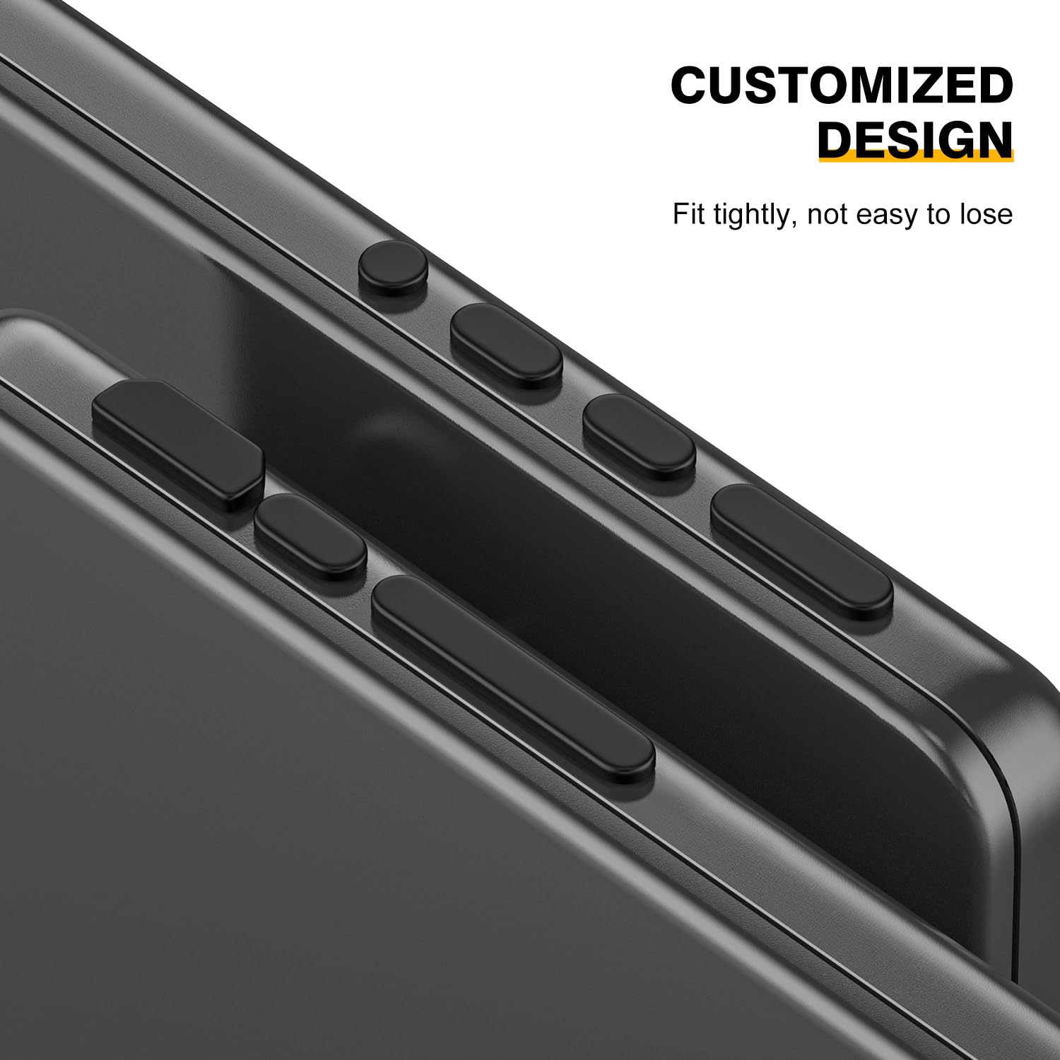 Lot de 14 bouchons anti-poussière en silicone pour MacBook Pro 14" et 16" M5 M4 M3 M2 M1 Pro/Max 2025-2021