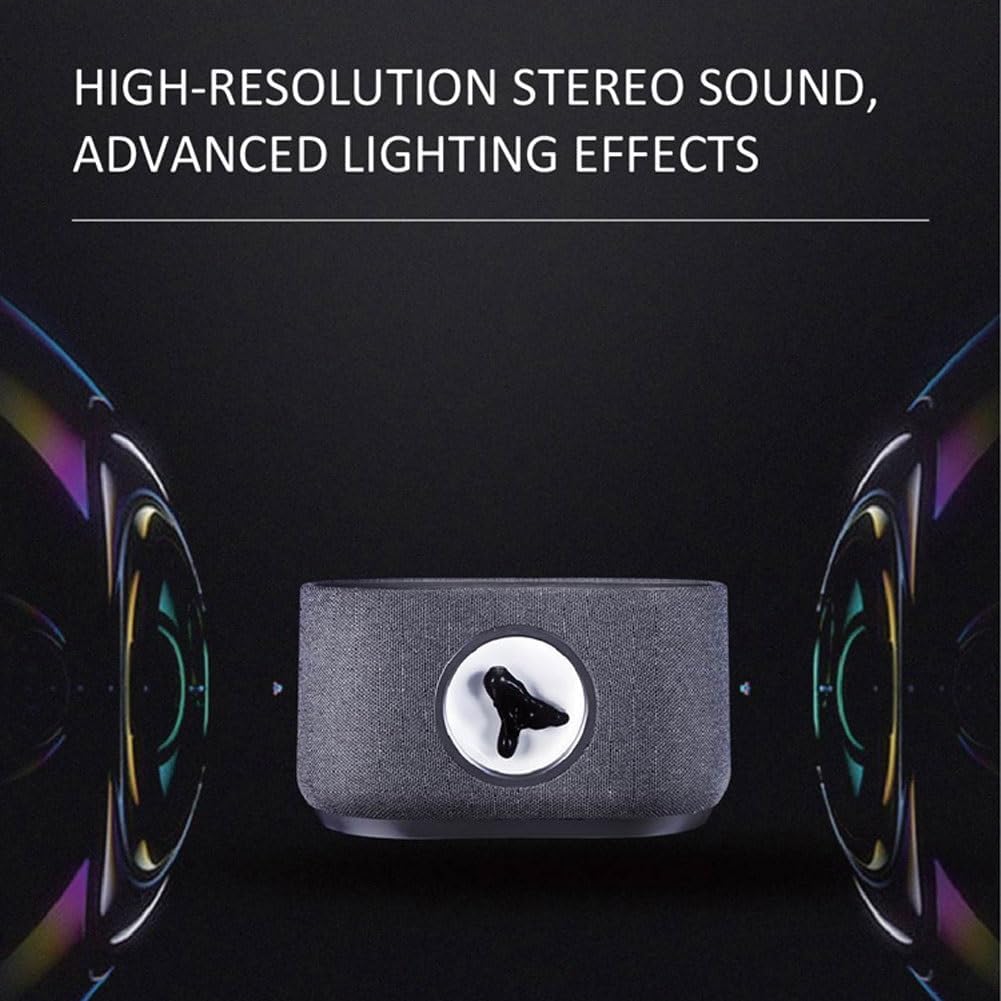 Dancing Ferrofluid Music Ritmo Lampada - Altoparlante Bluetooth fluido magnetico con visualizzazione della musica, suono surround a 360° audio Home Theater - Perfetto per casa, ufficio, feste