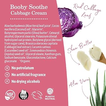 Earth Mama - Booby Soothe Cabbage Cream - 2oz