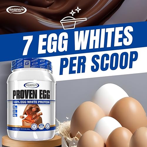 Miniatura 4 de Gaspari Nutrition Huevo probado, 100% proteína de clara de huevo, 0.88 oz de proteína, apto para dieta cetogénica, sin lácteos, sin lactosa, sin