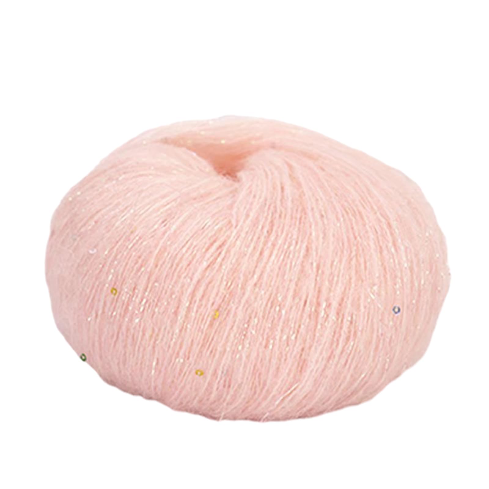 oringnat Sequined Crochet Yarn Knitting Mohair Yarn for Hats Sweater Scarf Handcrafts Colorful Yarn for Crocheting