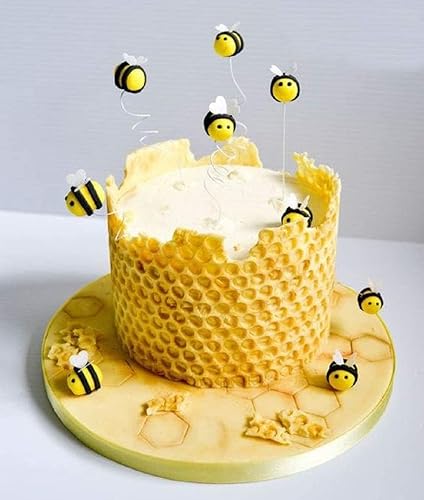 Miniatura 6 de MINFEIDMS Bumble Bee Fondant - Molde de silicona para decoración de pasteles, pasta de goma, arcilla polimérica, juego de 1