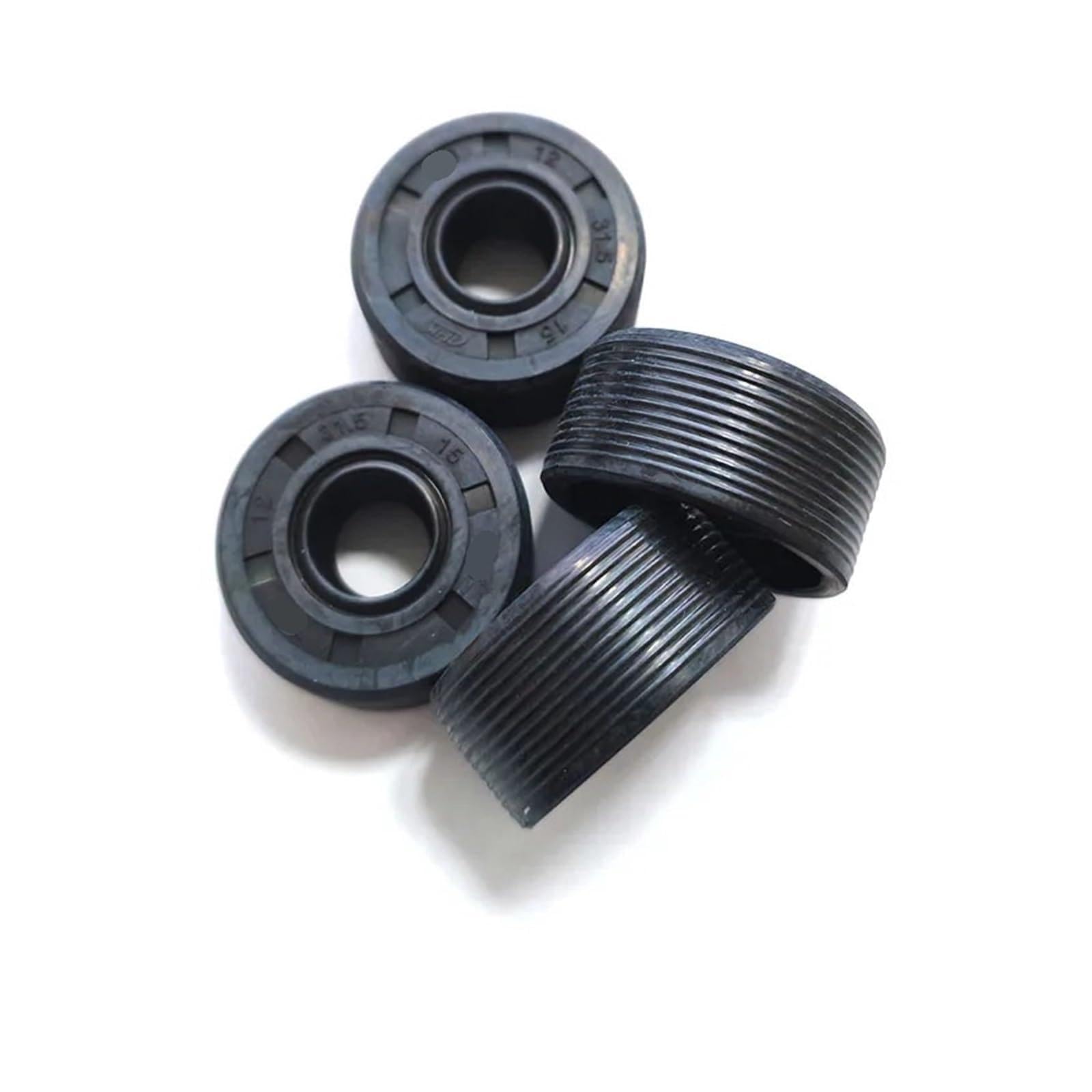 YMUGUEGH 2PCS Oil Seal Double Lip With Spring 12x31.5x15MM