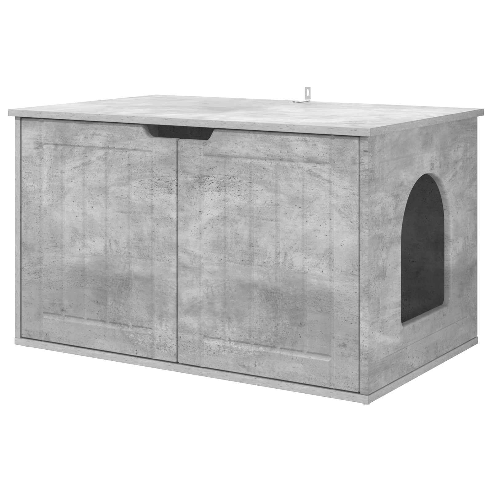 Maison pour chat moderne et robuste grande niche rectangulaire en bois