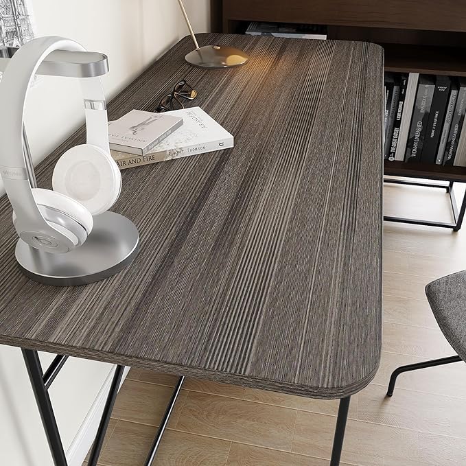 Image of SUNBIRD Wood Furniture Wallpaper Vinyl, Self-Adhesive Wood Wall Paper, Almirah,Kitchen Home Decoration 24in x 3 Meter (Charcol Grey Wood)
