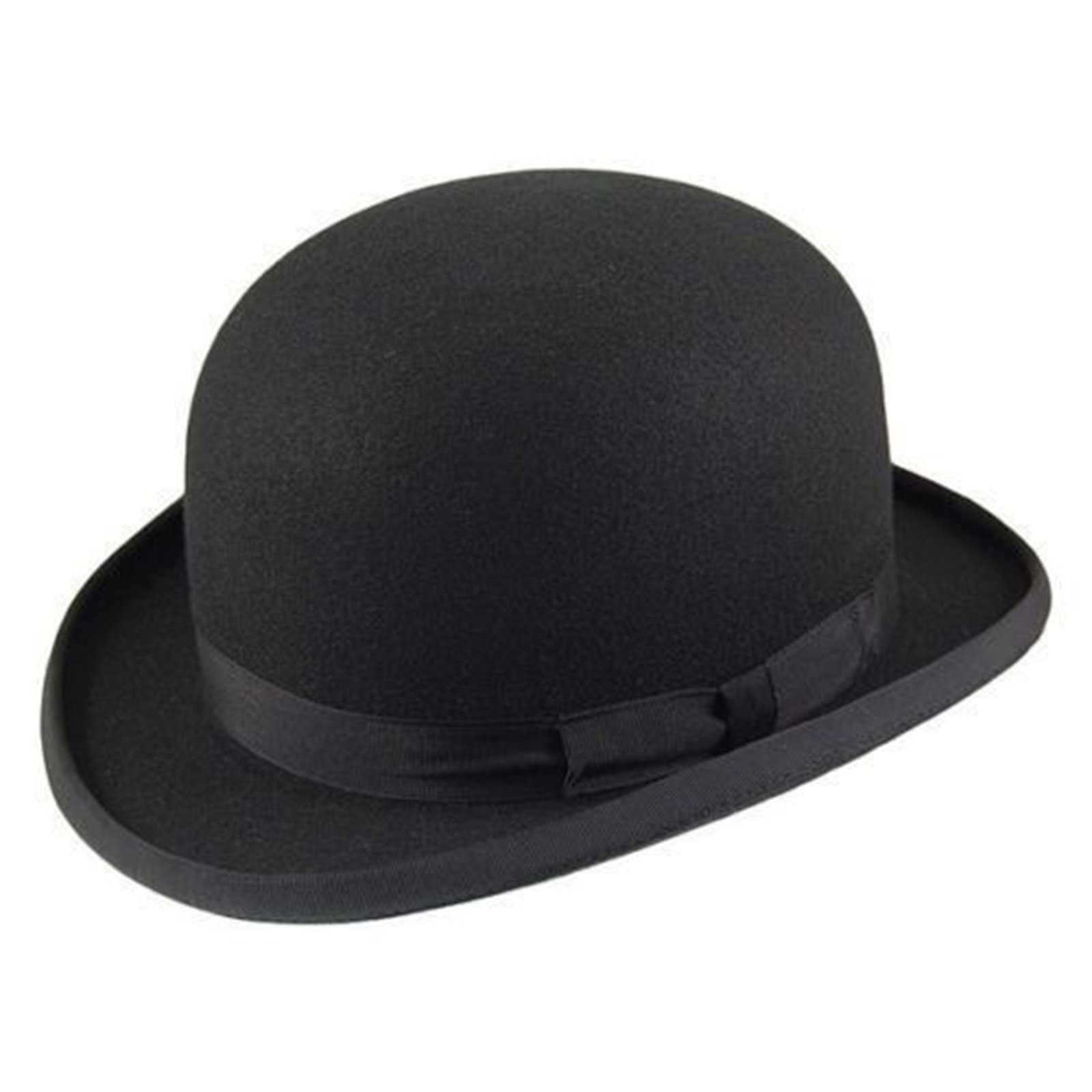 Hawkins Black Childs Wool Felt Bowler Hat 52Cm-56Cm.
