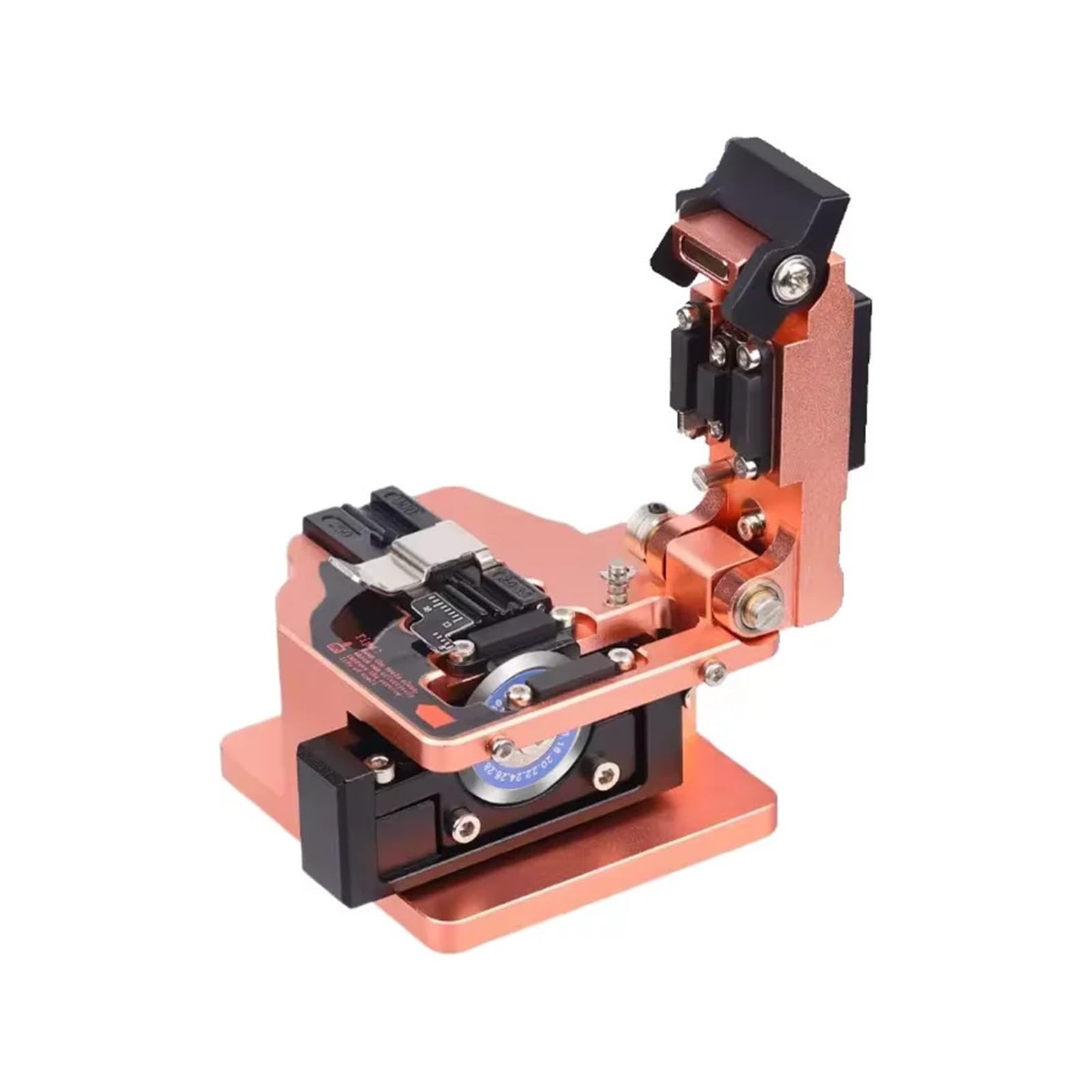 Cuchilla de fibra, Cortador de fibra óptica M6 oro rosa, cortador automático retorno alta precisión, cable termofusible