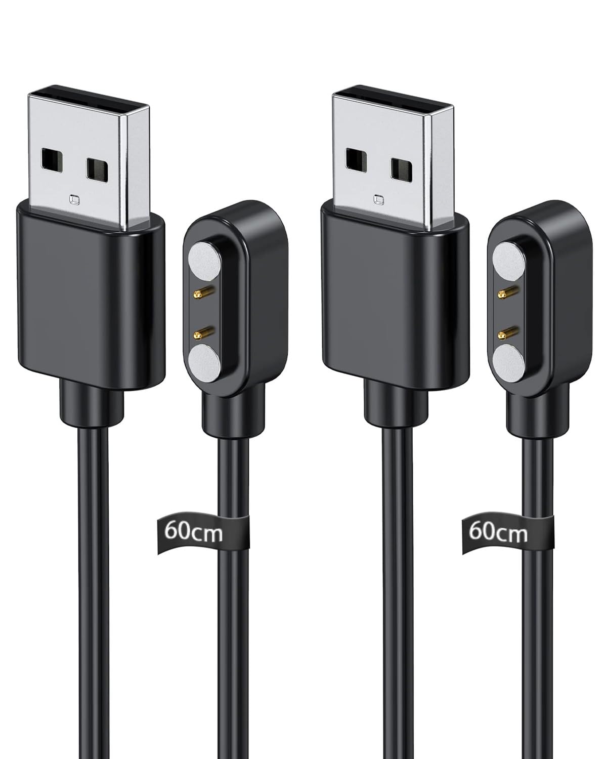 Cable de carga magnético universal MorePro Air 2 pack de 2 unidades con conexión USB segura 8