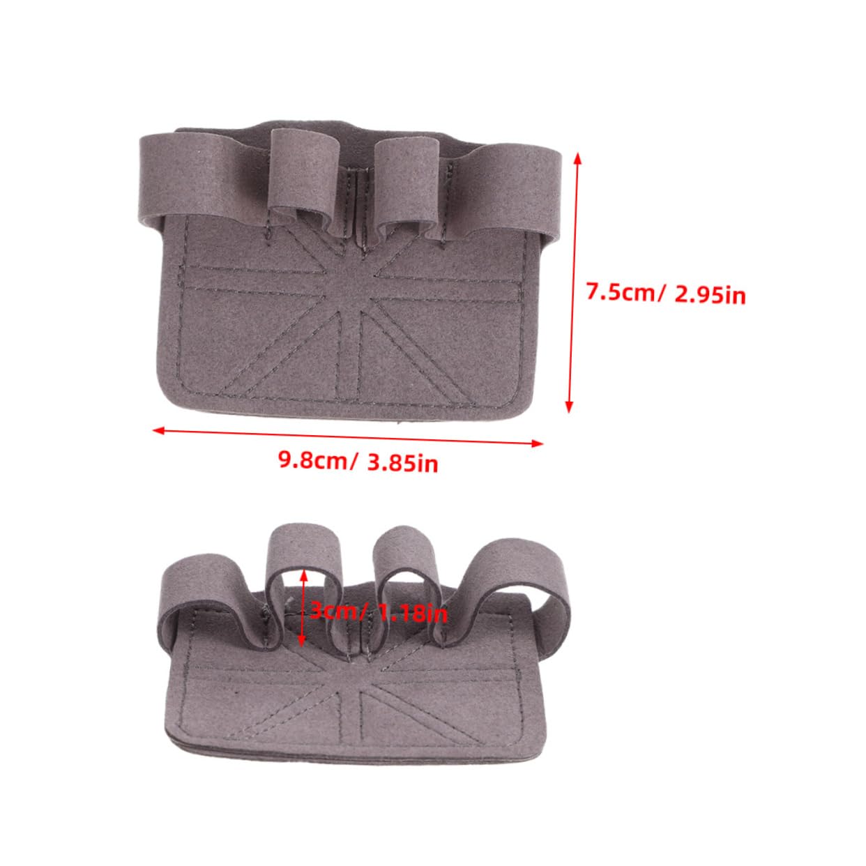 Hemoton 2Pairs Non Slip Weight Lifting Gloves for Men Breathable Gym Hand Pads Durable Microfiber Hand Grips for Pull Ups Weightlifting Fitness Training for Workout Support