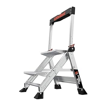 Little Giant Ladders Jumbo Aluminium 2-Step Ladder (Silver)