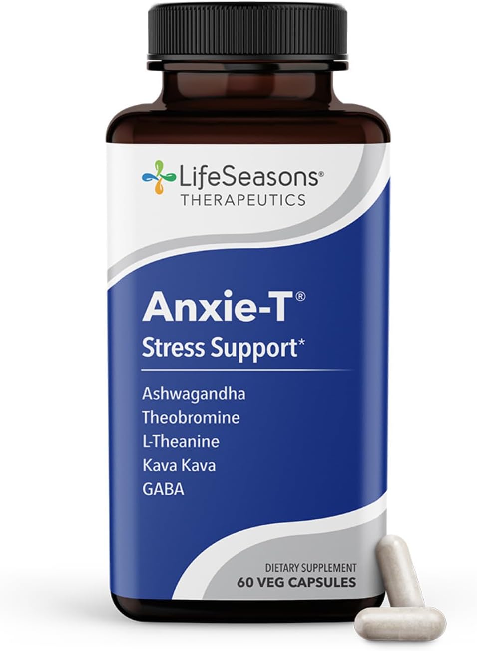 Anxie-T – Stress Relief Supplement – Supports Mood & Mental Focus – Feel Calm and Relaxed – Eases Tension & Nervousness – Ashwagandha, Kava Kava, GABA & L-Theanine – 60 Capsules Anxie-T – Stress Relief Supplement – Supports Mood & Mental Focus – Feel Calm and Relaxed – Eases Tension & Nervousness – Ashwagandha, Kava Kava, GABA & L-Theanine – 60 Capsules