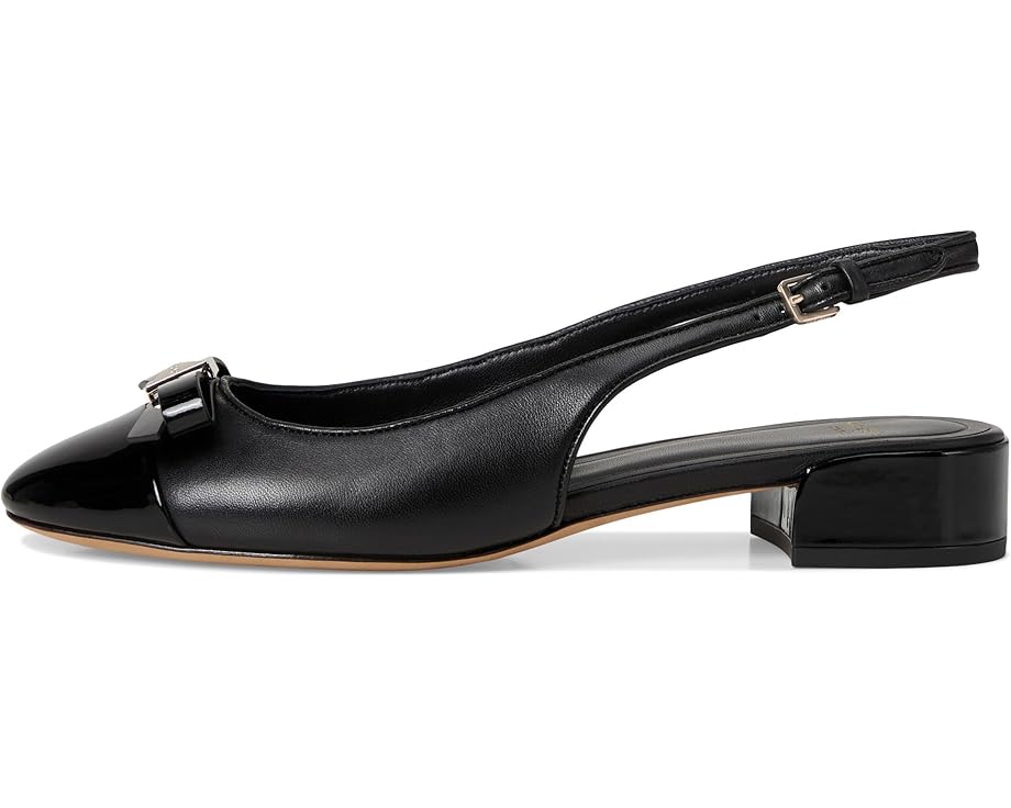Kate Spade New York Deco Bow Smooth Leather Slingback Pumps - Left View