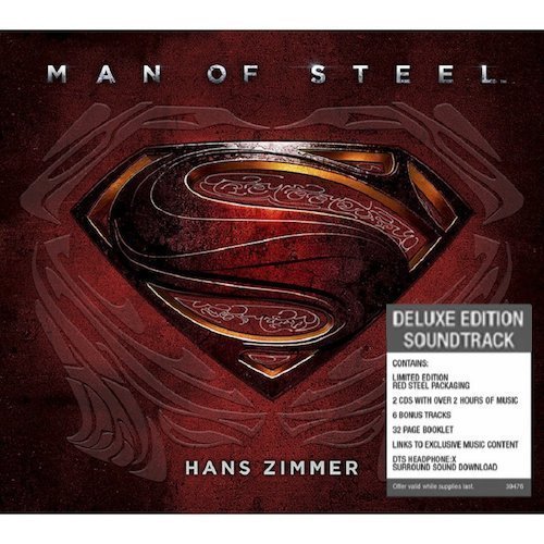 Man of Steel Soundtrack in Red Steel Packaging) by Zimmer, Hans [Music by Hans Zimmer (2013-05-04)