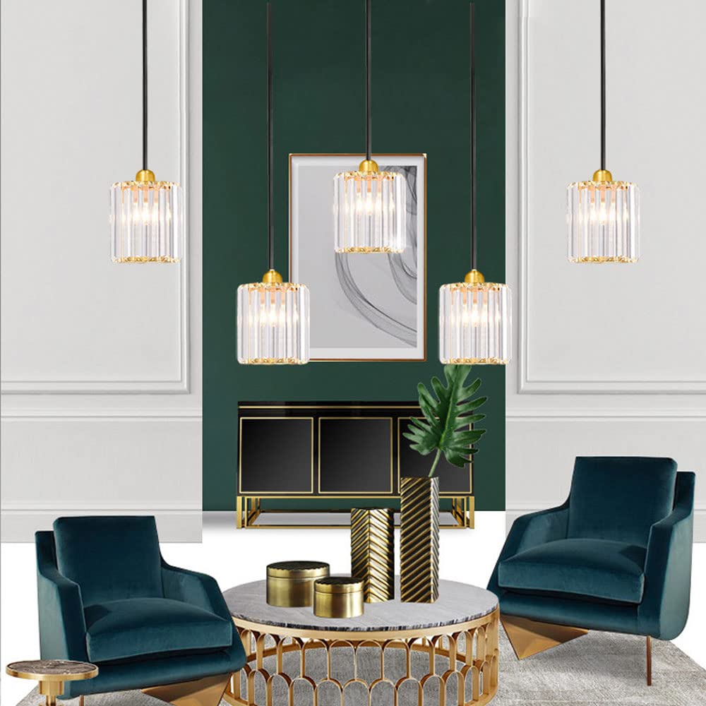 Moderne Pendelleuchte Kücheninsel – Blasenkristall Design, Chrom, 1-Licht LED, 3000K Warmlicht – Für Esszimmer & Badezimmer