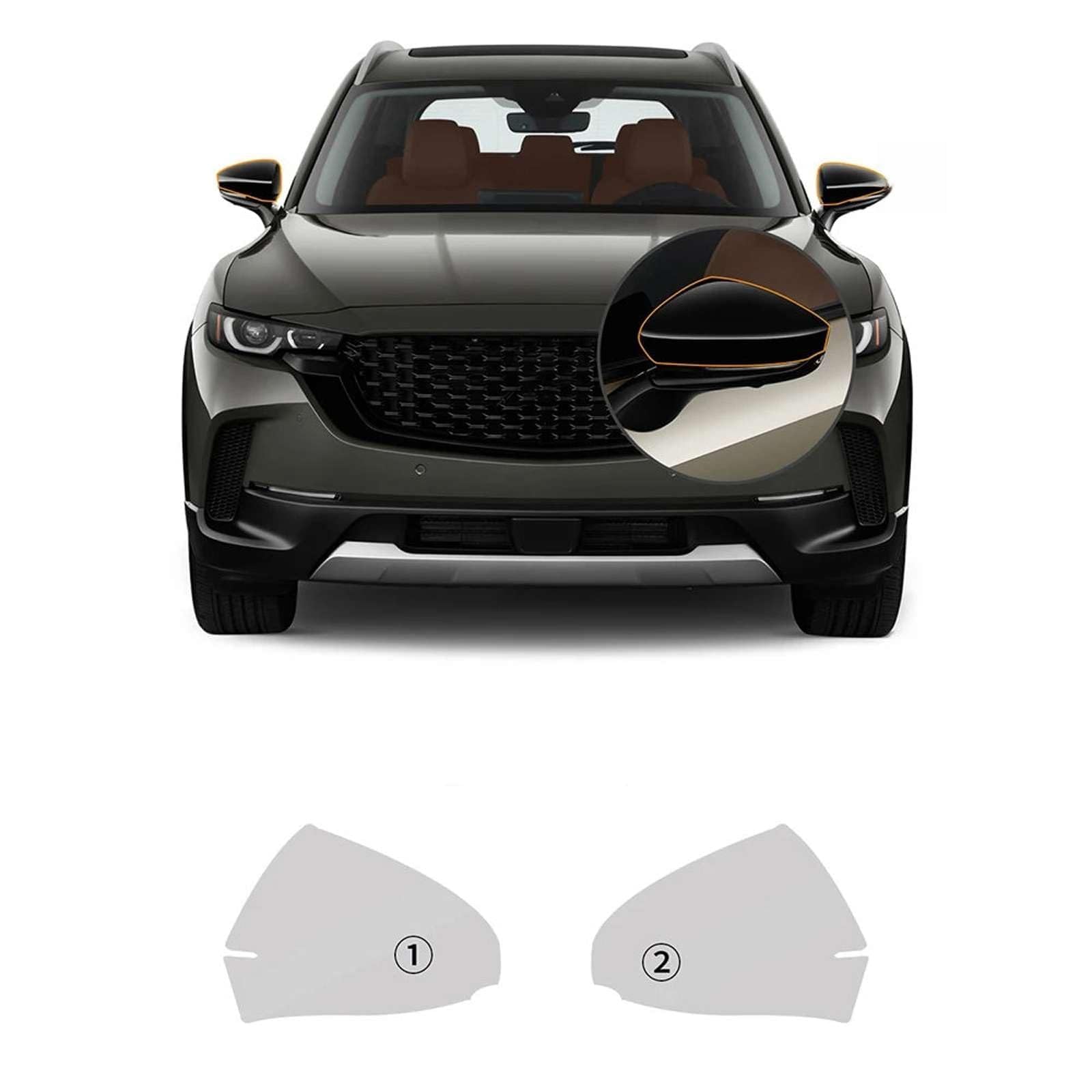 Film de protection de peinture anti-rayures pour phare arrière de Mazda CX50 transparent