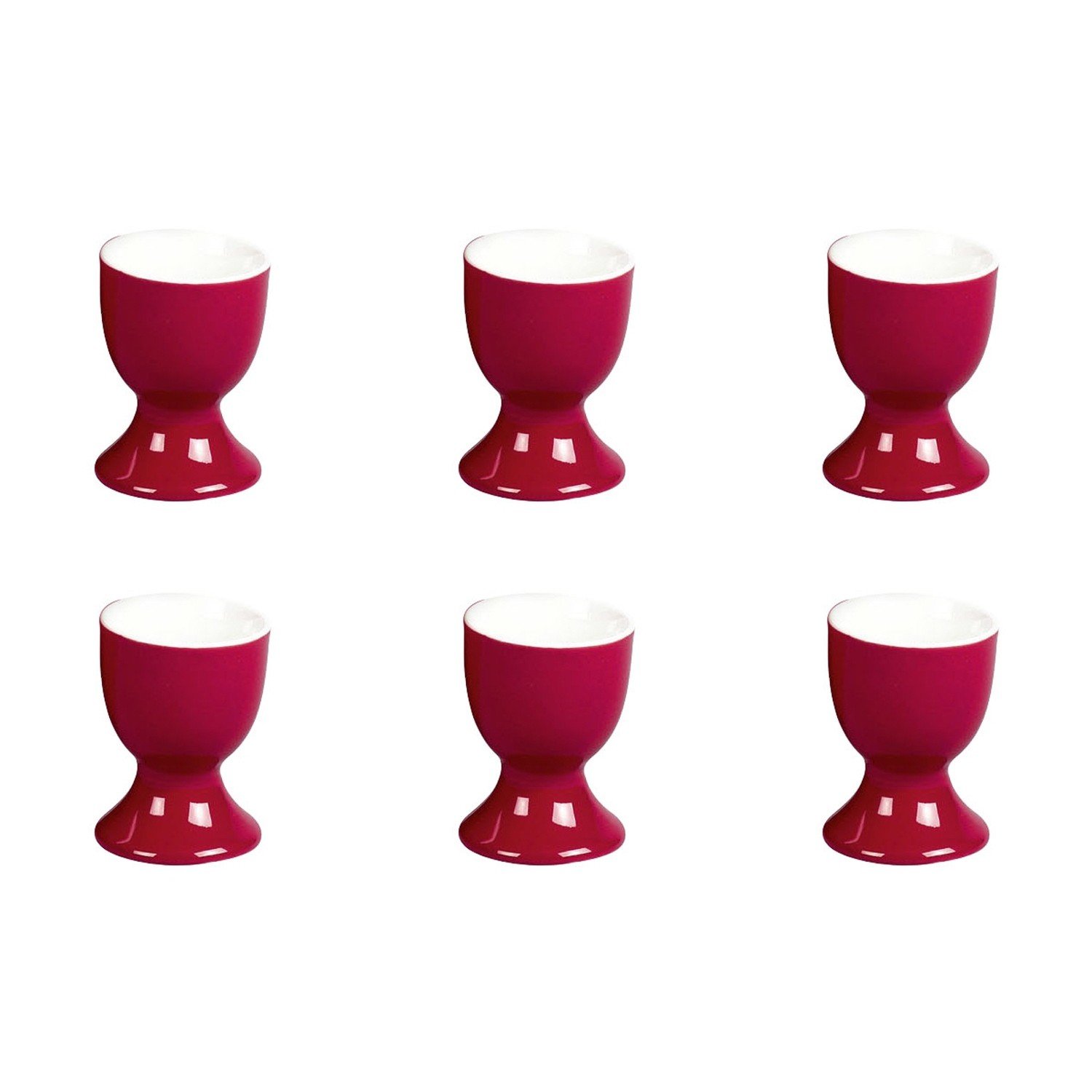 Ritzenhoff & Breker Lot de 6 coquetiers Doppio Rouge
