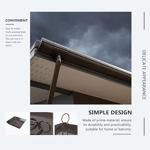 Miniatura 6 de Cadena de lluvia para pájaros, jardín, cadena de lluvia, balcón, cadena de lluvia, accesorios para el hogar, cadena de lluvia duradera, cuenca de