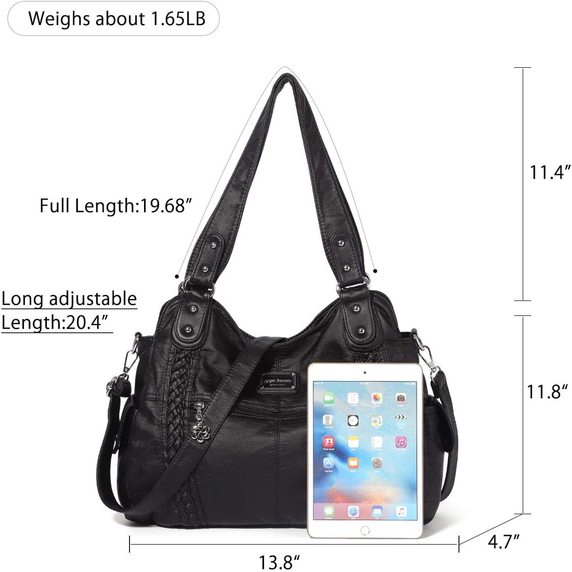 Angel Barcelo Purses for Women Soft PU Leather Shoulder Bag Crossbody Purse and Handbags - Image 3