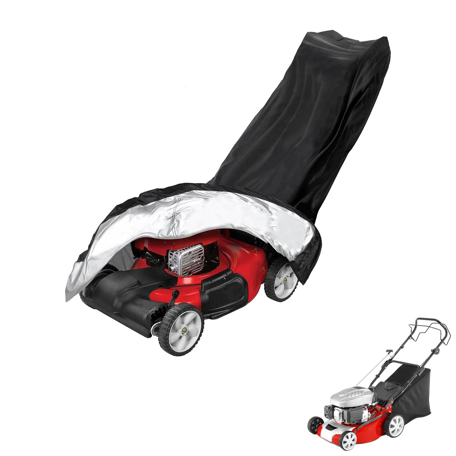 lawnmower cover Compatible with Cobra M40C ,waterproof and sun,suitable for indoor and outdoor use all year round, comes with a storage bag — image 1