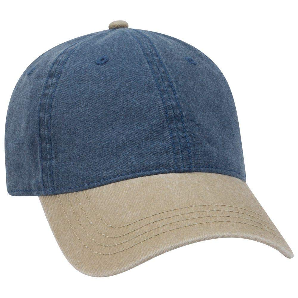 OTTO 6 Panel Low Profile Garment Washed Pigment Dyed Baseball Cap