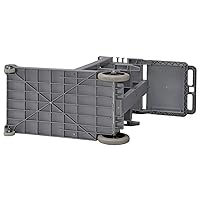 Vista 3 de Global Industrial Carrito de conserje gris con bolsa de vinilo de 25 galones