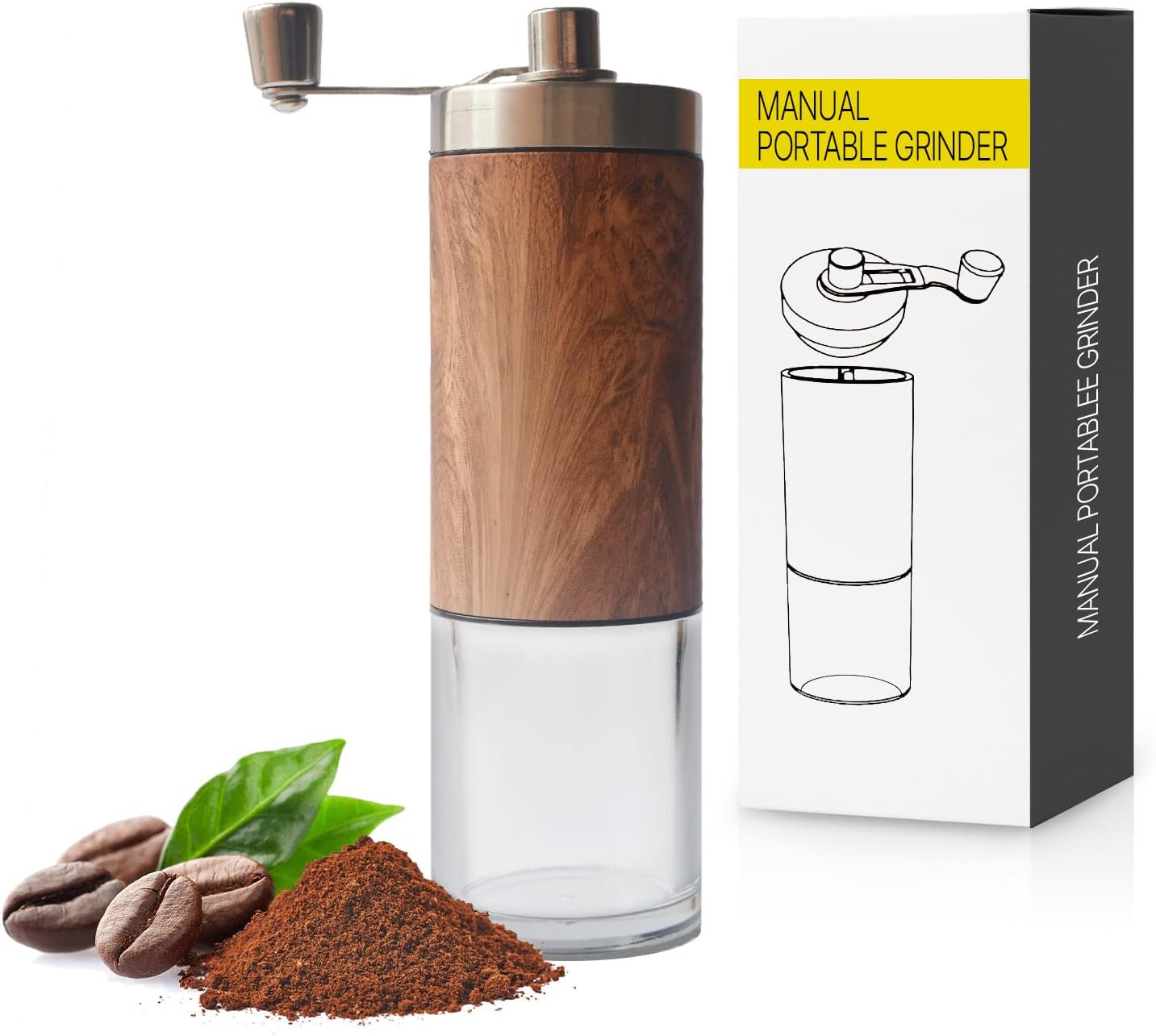Buy Hey Barista! Manual Coffee Grinder with Adjustable Settings, Coffee