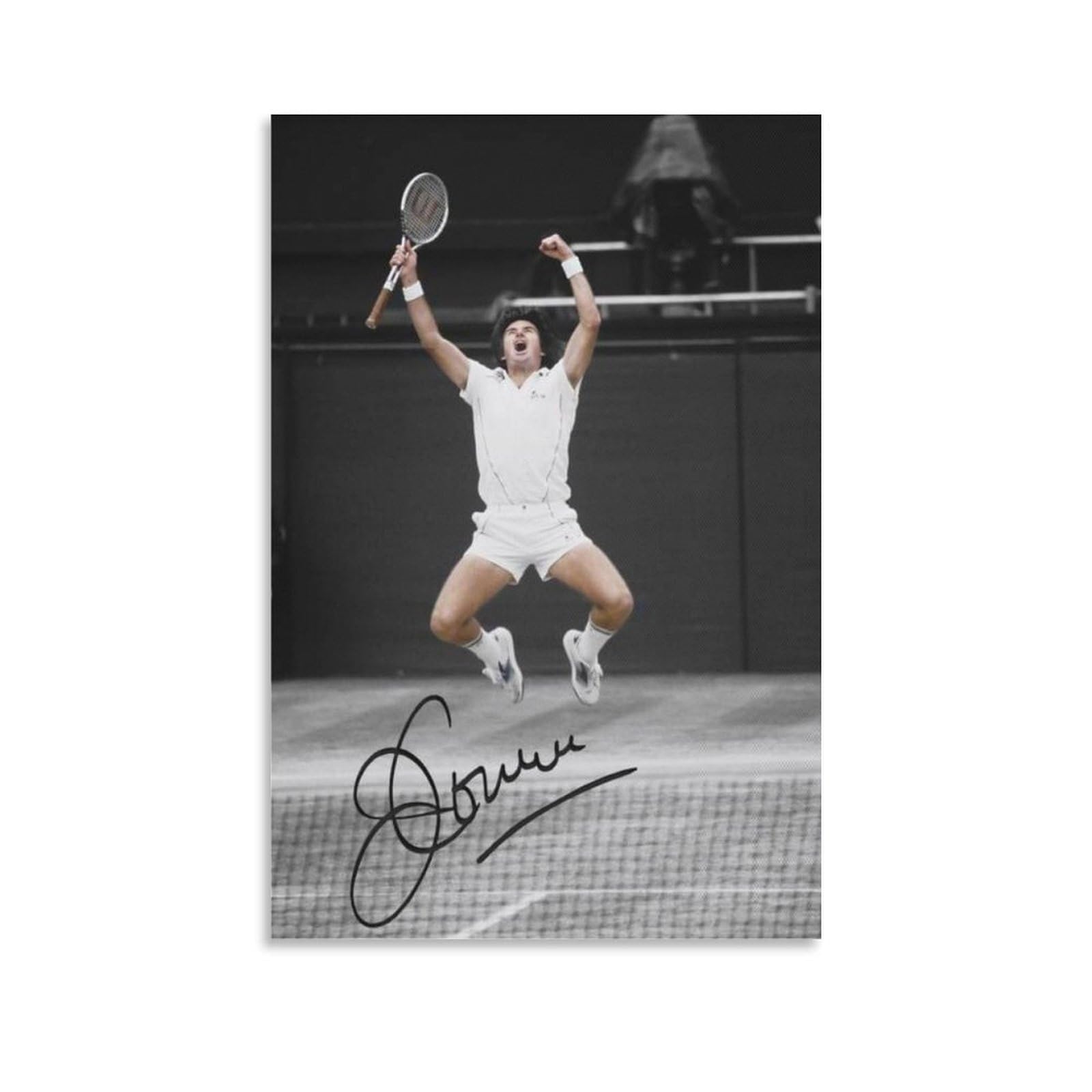 ASUIU Jimmy Connors Canvas Poster Wall Art Picture Painting Poster Canvas Print Posters Artworks Room Decor 12x18inch(30x45cm)