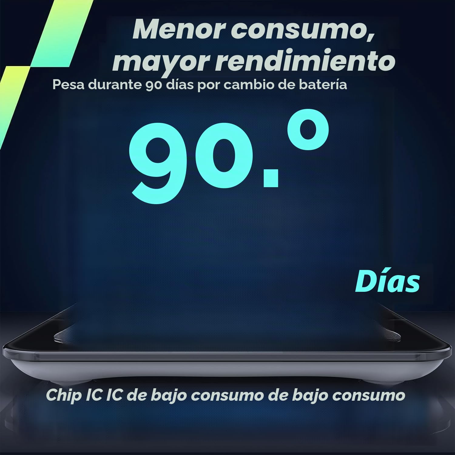 RunSTAR Báscula de Baño Inteligente, Peso y Porcentaje de Grasa, Báscula Digital de Baño de Alta Precisión con Pantalla Grande, IMC, Frecuencia Cardíaca y 15 Métricas, APP Fitness, Hasta 400 lb