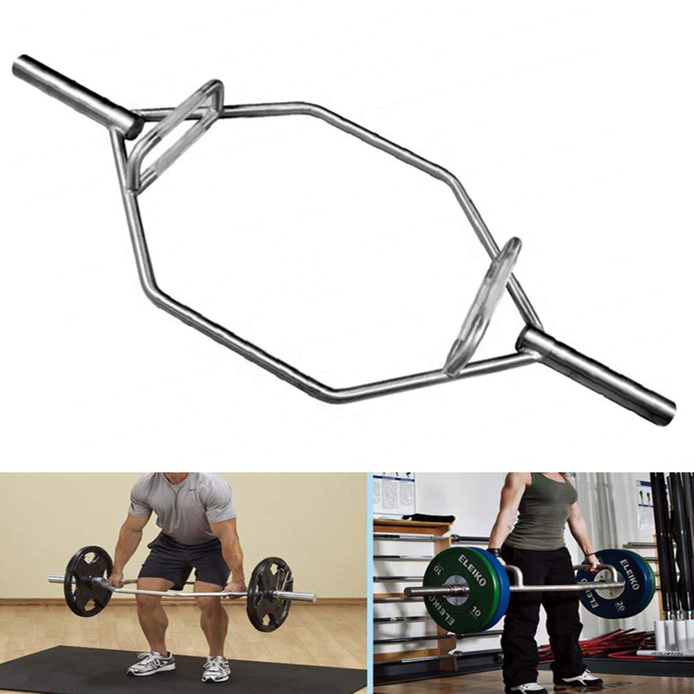 Buy TECHTONGDA Olympic 2" Combo Hex Bar Deadlift Squat Bar Hexagon