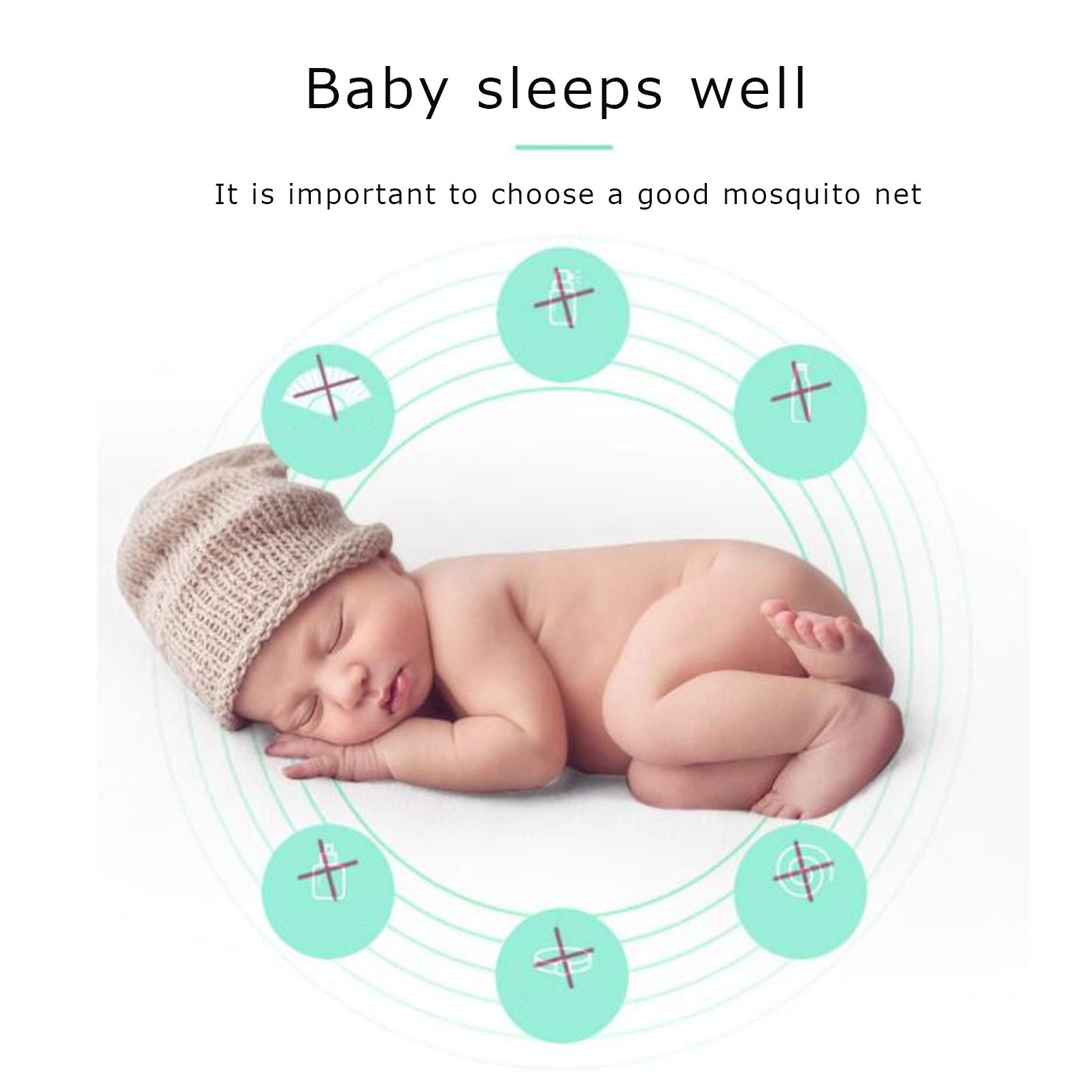 SGFBDZLK Portable Tent Net Tent Net Breathable Bed Mosquito Net, Outdoor Camping (A)