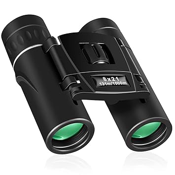 Binoculars Mini Pocket Binoculars Import Full Optical Glass Mini Lightweight Binoculars Foldable for Opera Concert, Travel, Hiking, Bird Watching, Observing Outdoor Scenery, Hunting, Climbing