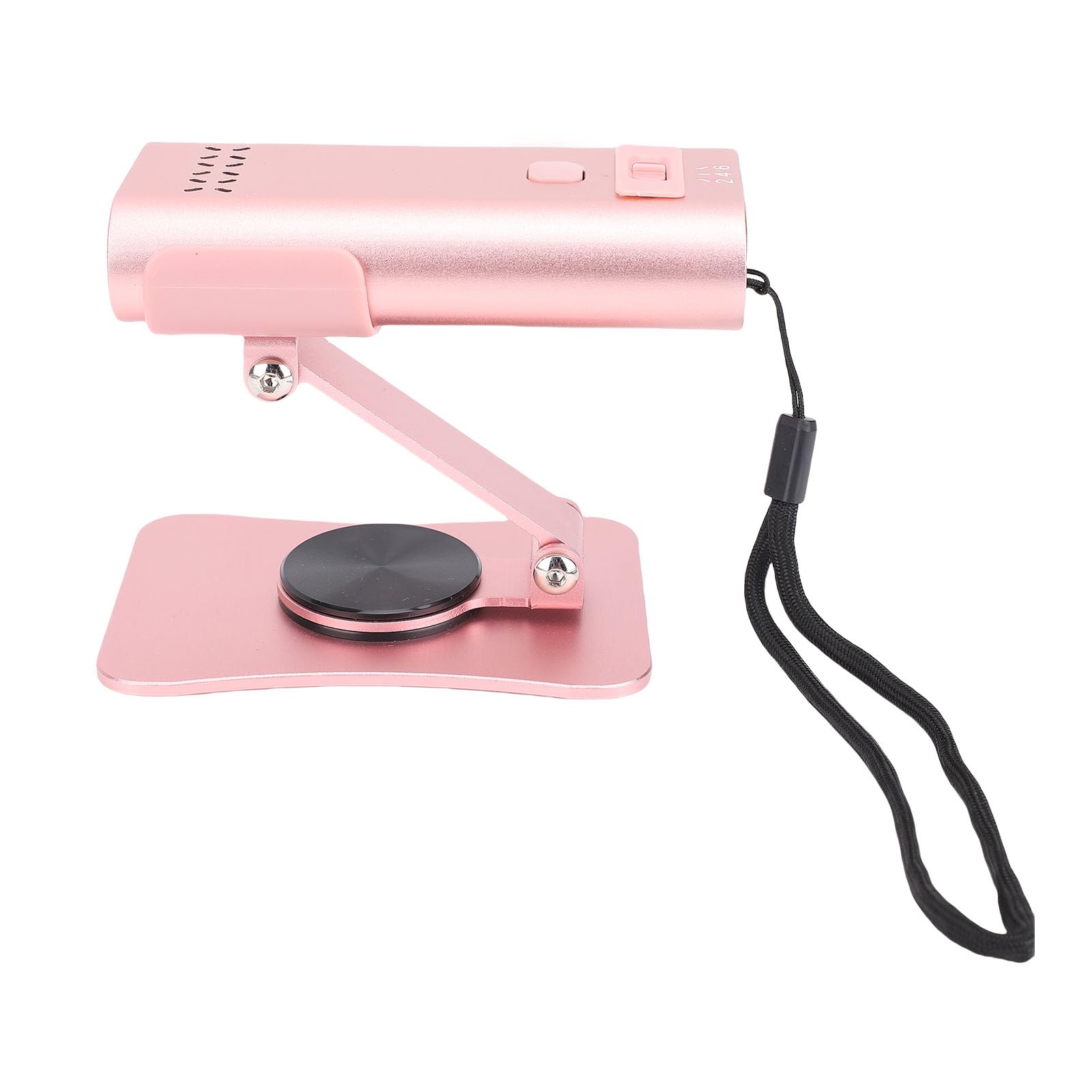 Lampe LED 6 W en Alliage d'aluminium 3 Vitesses Portable Gel C Lampe LED 6 W en Alliage d'aluminium de Polymérisation Portable pour Nail Art et Extensions de Cils, 3 Vitesses Brightnes pour