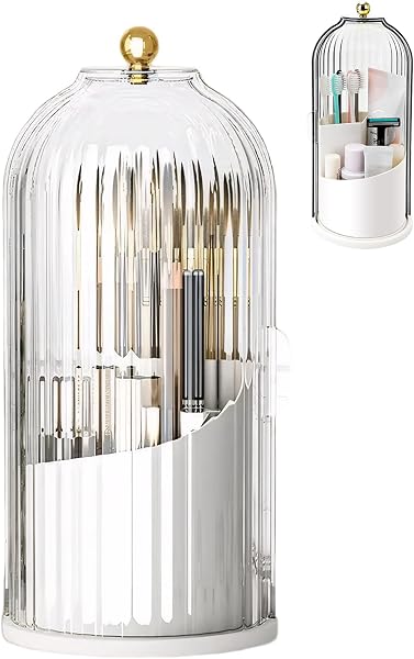 SESLEL Concealed Toothbrush Holder with Lid for Bathroom
