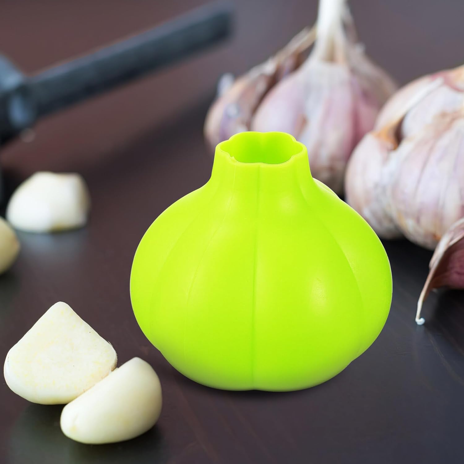 Cabilock 4pcs Garlic Skin Removal Tool Garlic Roller Peeler Silicone Kitchen Tool